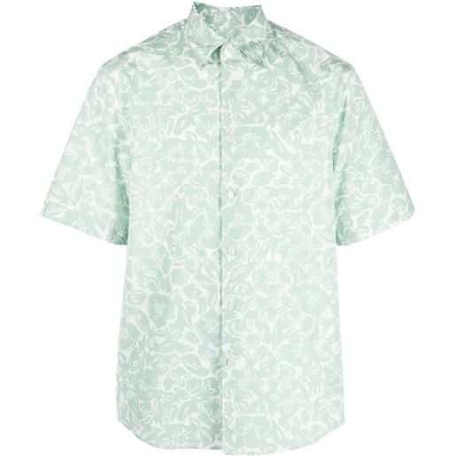 Lanvin camicia con stampa - verde