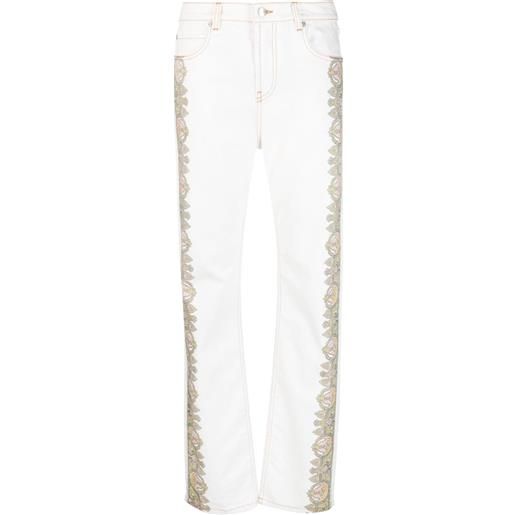 ETRO jeans con stampa paisley - bianco