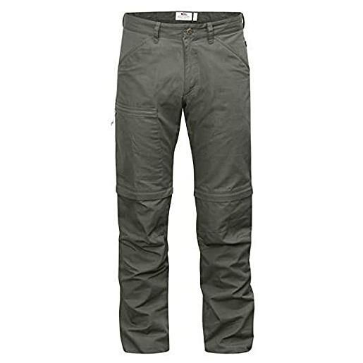 Fjällräven high coast zip-off trousers, pantaloni lunghi, uomo, grigio, 56