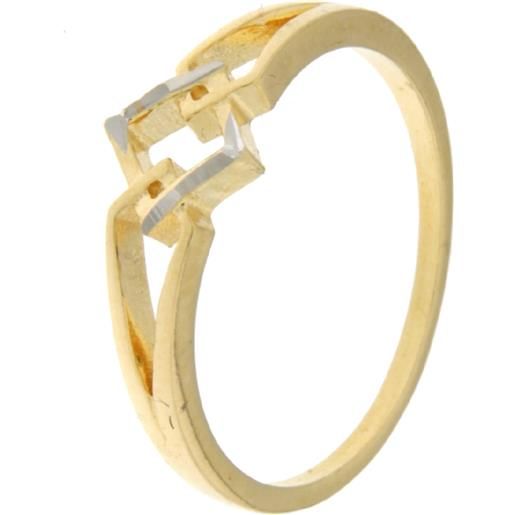 Gioielleria Lucchese Oro anello donna oro giallo bianco gl100985