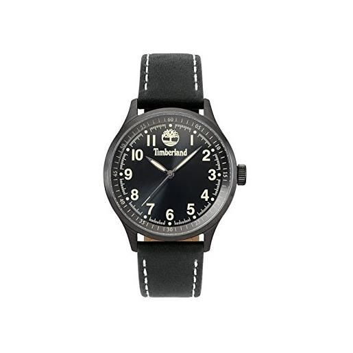Timberland orologio analogico quarzo uomo con cinturino in pelle tbl15353jsu. 02