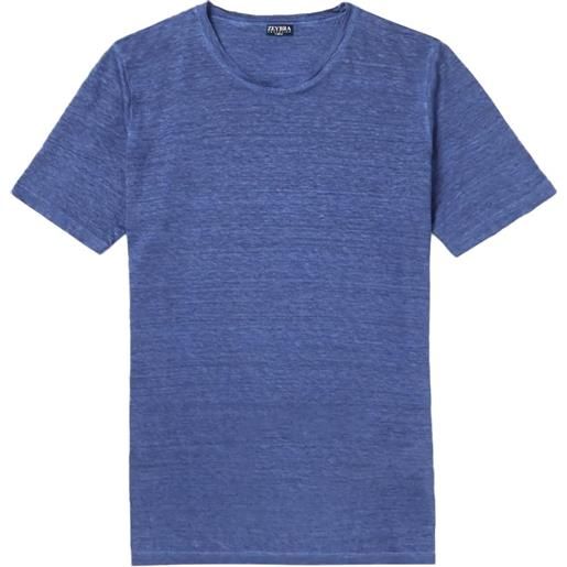 Zeybra - t-shirt uomo lino denim