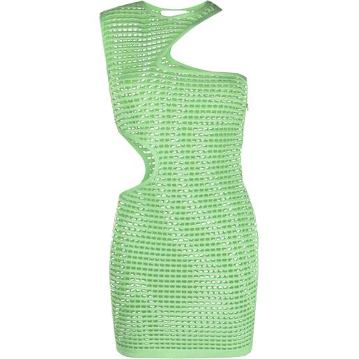 Genny abito corto con dettaglio cut-out - verde