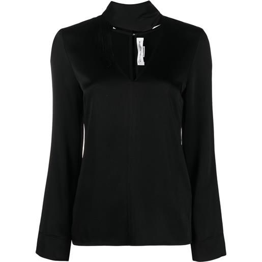 Victoria Beckham blusa con scollo a v - nero