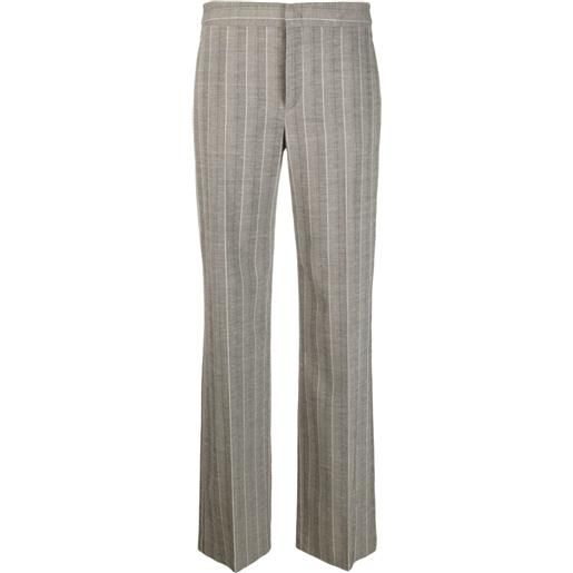 ISABEL MARANT pantaloni sartoriali a righe - grigio