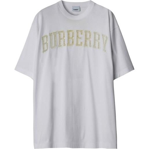 Burberry t-shirt con logo - bianco