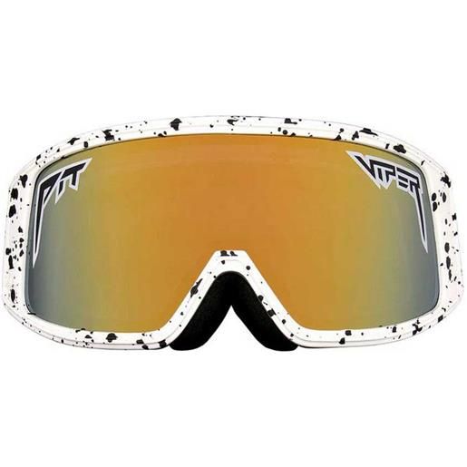 Pit Viper the white out ski goggles bianco gold revo/cat3+light gold low light/cat2