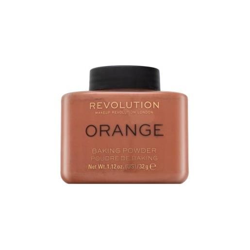 Makeup Revolution baking powder orange cipria per l' unificazione della pelle e illuminazione 32 g