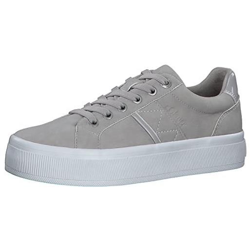 s.Oliver 5-5-23663-20, sneaker donna, grigio (lt grey), 37 eu