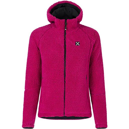 Montura major warm hoodie fleece rosa s donna