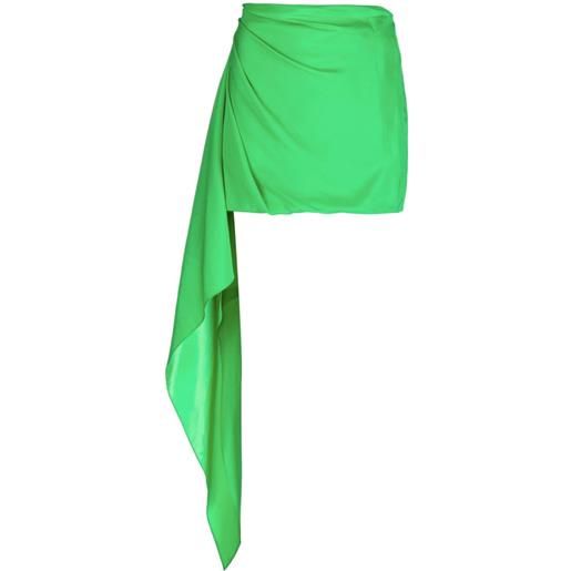 GAUGE81 minigonna drappeggiata - verde