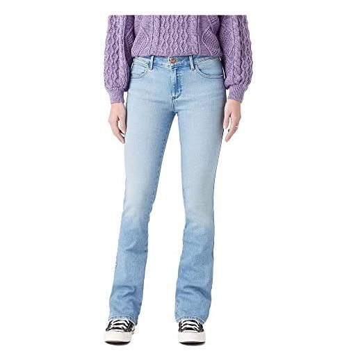 Wrangler bootcut jeans, white noise, 42w/32l donna