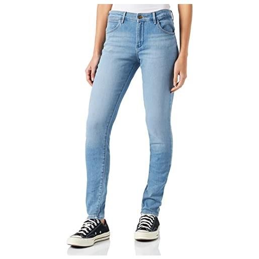 Wrangler skinny jeans, blu (light sky), 34w / 34l donna
