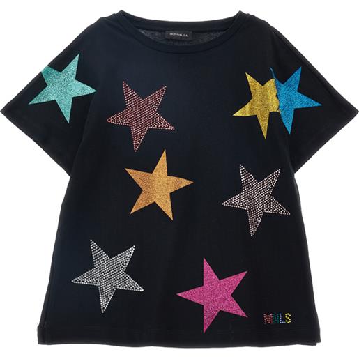 Monnalisa maxi t-shirt con stelle