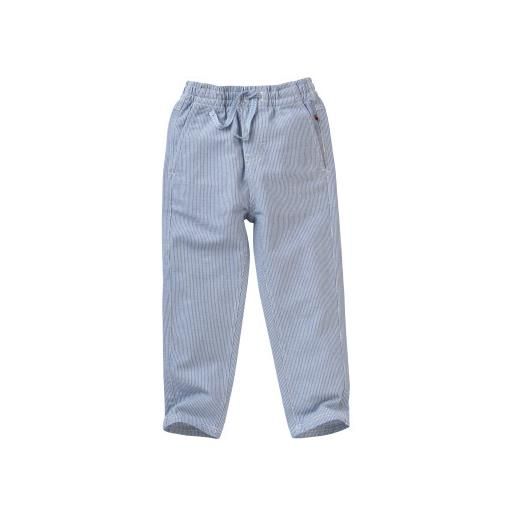 People Wear Organic pantalone lungo bambino in denim - col. Jeans rigato