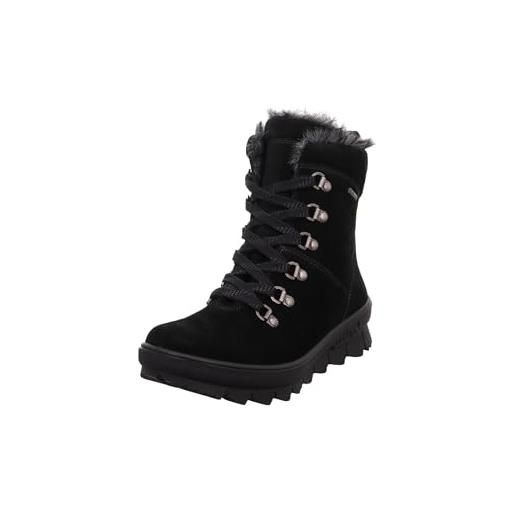 Legero novara imbottitura calda in gore-tex, stivali da neve donna, nero (nero 0000), 38 eu