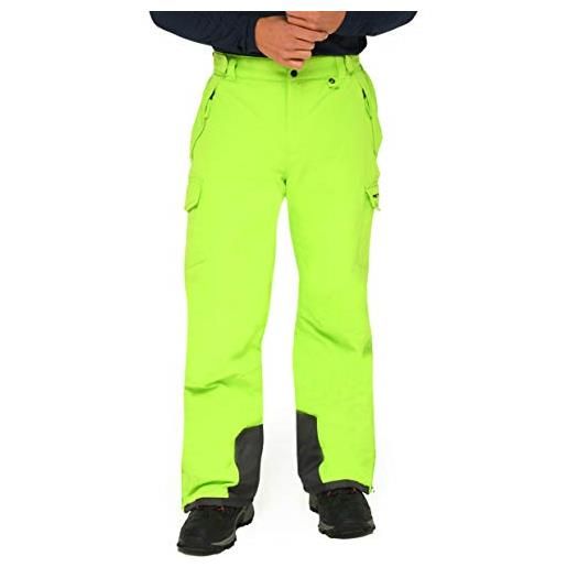 ARCTIX snow sports cargo pants, pantaloni da neve uomo, lime, x-large (40-42w 36l)
