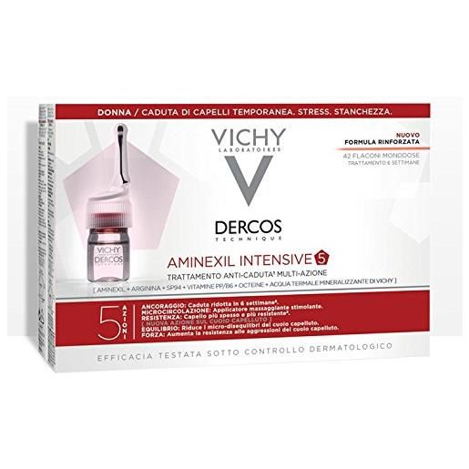 DERCOS vichy dercos aminexil intensive 5 trattamento anticaduta donna 42 fiale