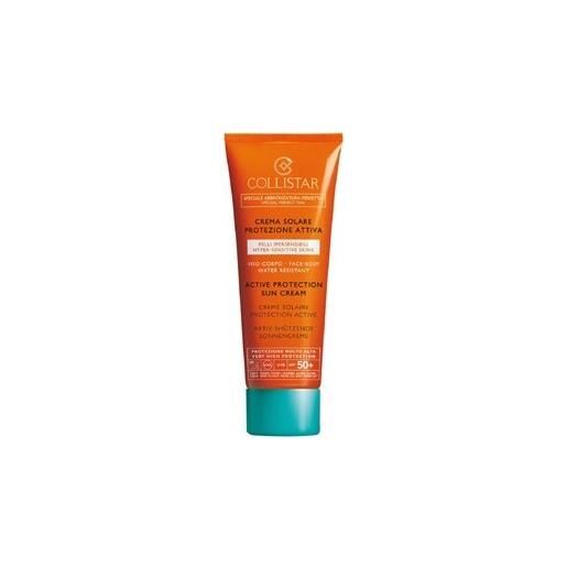 COLLISTAR active protection sun cream - crema solare protettiva per pelli sensibili spf50+ 100 ml