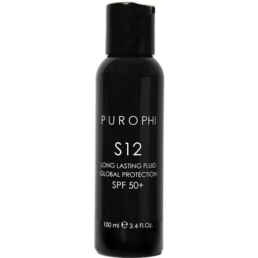 PUROPHI s12 long lasting fluid spf50+ protezione solare 100 ml