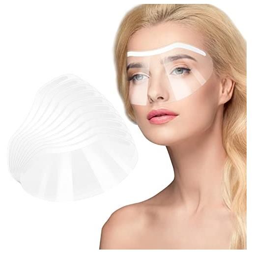 Sibba 30 pezzi di protezione per gli occhi usa e getta in plastica visiera protezione per il viso per microblading permanente estensione delle ciglia cataratta chirurgia per occhi e sopracciglia