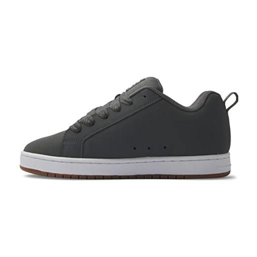 DC Shoes court graffik, scarpe da ginnastica uomo, grigio scuro, 46.5 eu