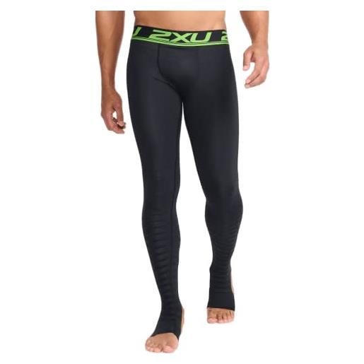 2XU tights, calze a compressione elite power recovery uomo, black/nero, s/tall