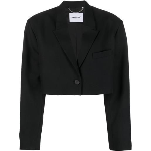 AMBUSH blazer crop - nero