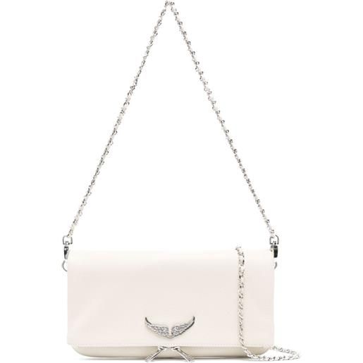 Zadig&Voltaire clutch rock swing your wings - bianco