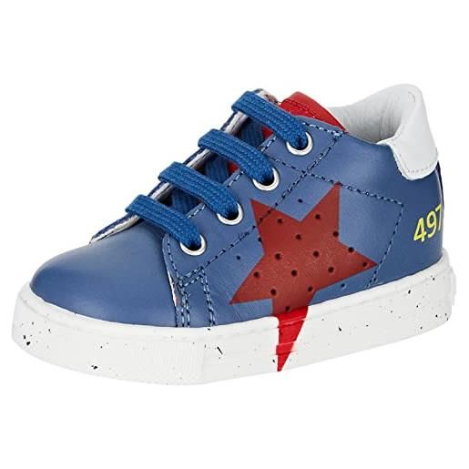 Falcotto salazar, sneakers bambini e ragazzi, azure red white, 26 eu