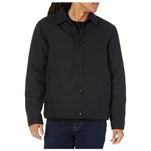 Amazon Essentials giacca corta in lana (disponibile nelle taglie big & tall) uomo, blu marino, xs