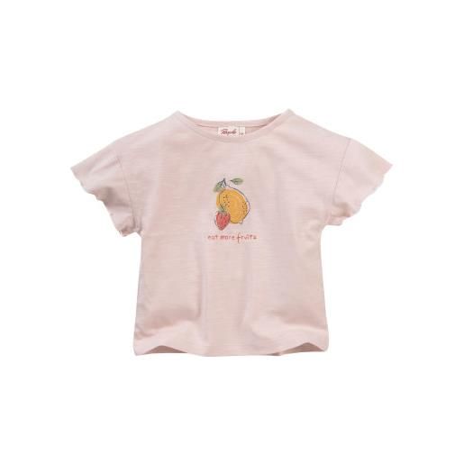 People Wear Organic t-shirt in cotone bio eat more fruits - col. Rosa cipria