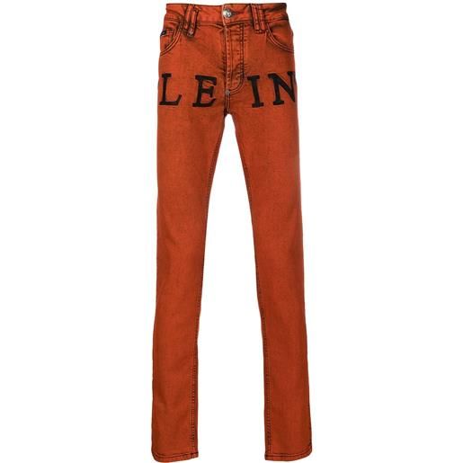 Philipp Plein jeans dritti iconic plein - arancione