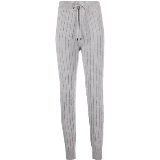 Peserico pantaloni sportivi con coulisse - grigio