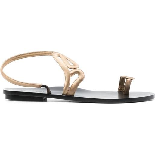 Giorgio Armani sandali con cinturino alla caviglia - oro