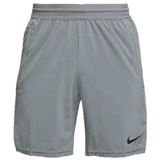 Nike flex pantaloncini, grigio fumo/nero, xl uomo