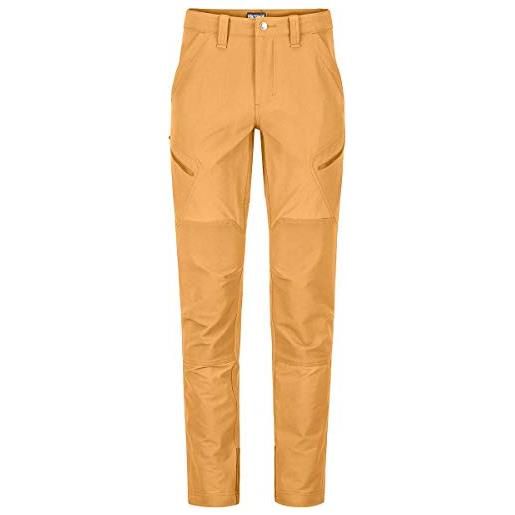 Marmot highland pant new, pantaloni tecnici softshell da trekking, impermeabili uomo, arancione (scotch), 30