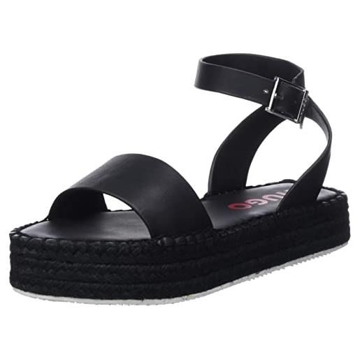 HUGO sole sandal-fl, donna, open white110, 40 eu