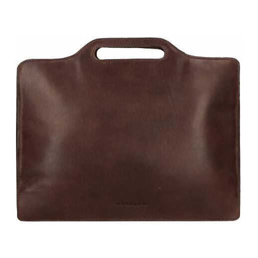 Harold's aber borsa per computer portatile pelle 35 cm marrone
