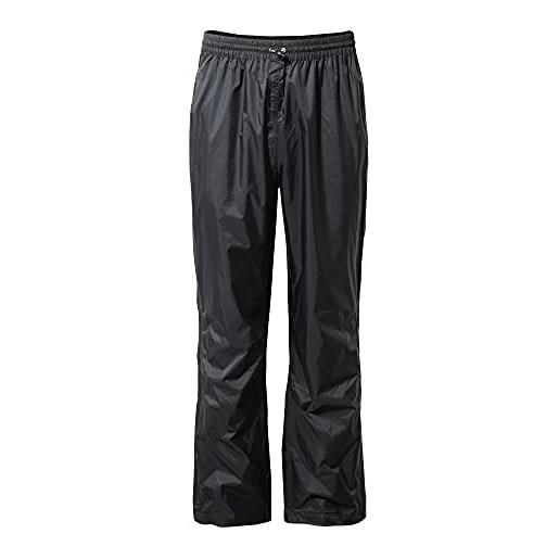 Craghoppers ascent overtrousers, pantaloni uomo, black, 42-58