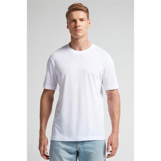 Intimissimi t-shirt regular fit in cotone superior extrafine bianco