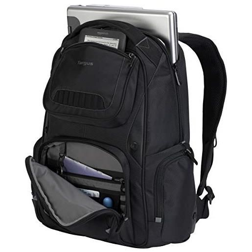 Targus tsb705us 15.6 backpack black notebook case - notebook cases (39.6 cm (15.6), backpack, black, nylon, 320 mm, 155 mm)