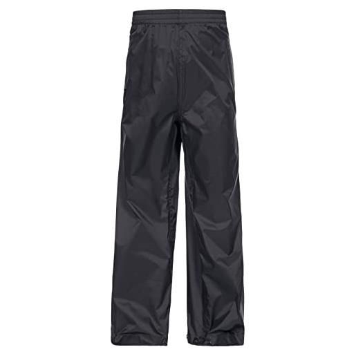 Trespass qikpac - pantaloni impermeabili unisex per bambini, con 3 aperture tascabili