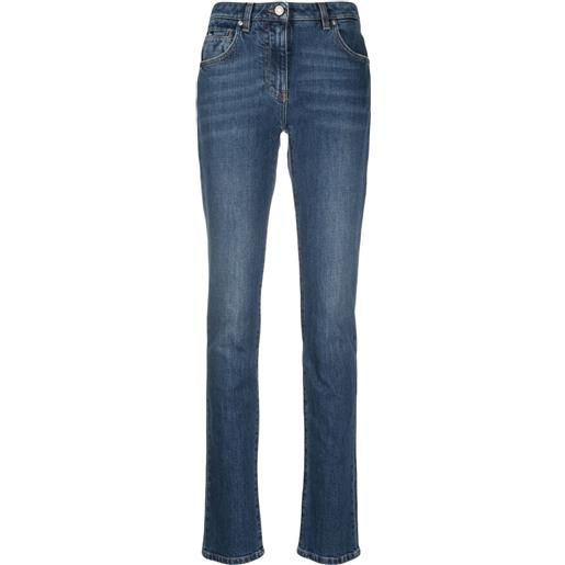 Dolce & Gabbana jeans skinny con effetto schiarito - blu