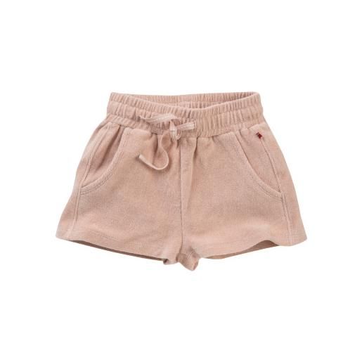 People Wear Organic shorts bambina in spugna di cotone bio - col. Rosa cipria