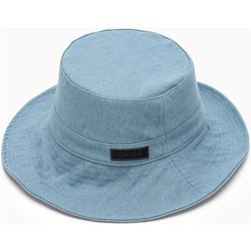 GANNI cappello azzurro in denim