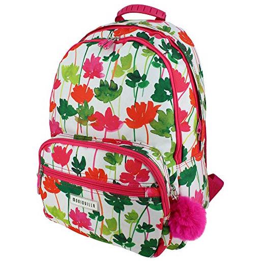 Grafoplás 37500166 zaino scuola con tasca per portatile fiori, bambine, 20 x 43 x 31,5 cm (w x h x l)