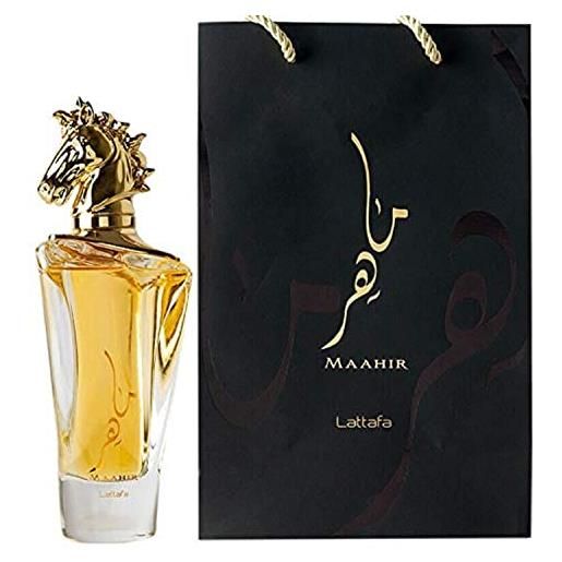 Lattafa eau de parfum maahir/mahir, unisex, 100 ml