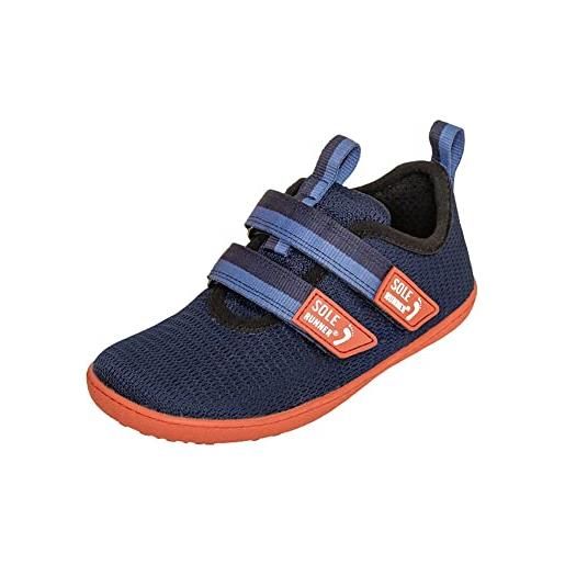 Sole Runner puck 2, scarpe da ginnastica unisex-bambini, navy arancio, 27 eu