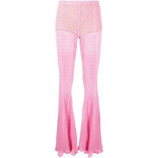 Blumarine pantaloni svasati - rosa